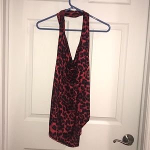 Backless, Cowl neck Top